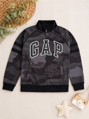 Gap Kids GapFit Logo Zip Sweater Jacket Track Jacket Boys Size XS